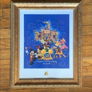 50th Anniversary Disneyland Framed Picture